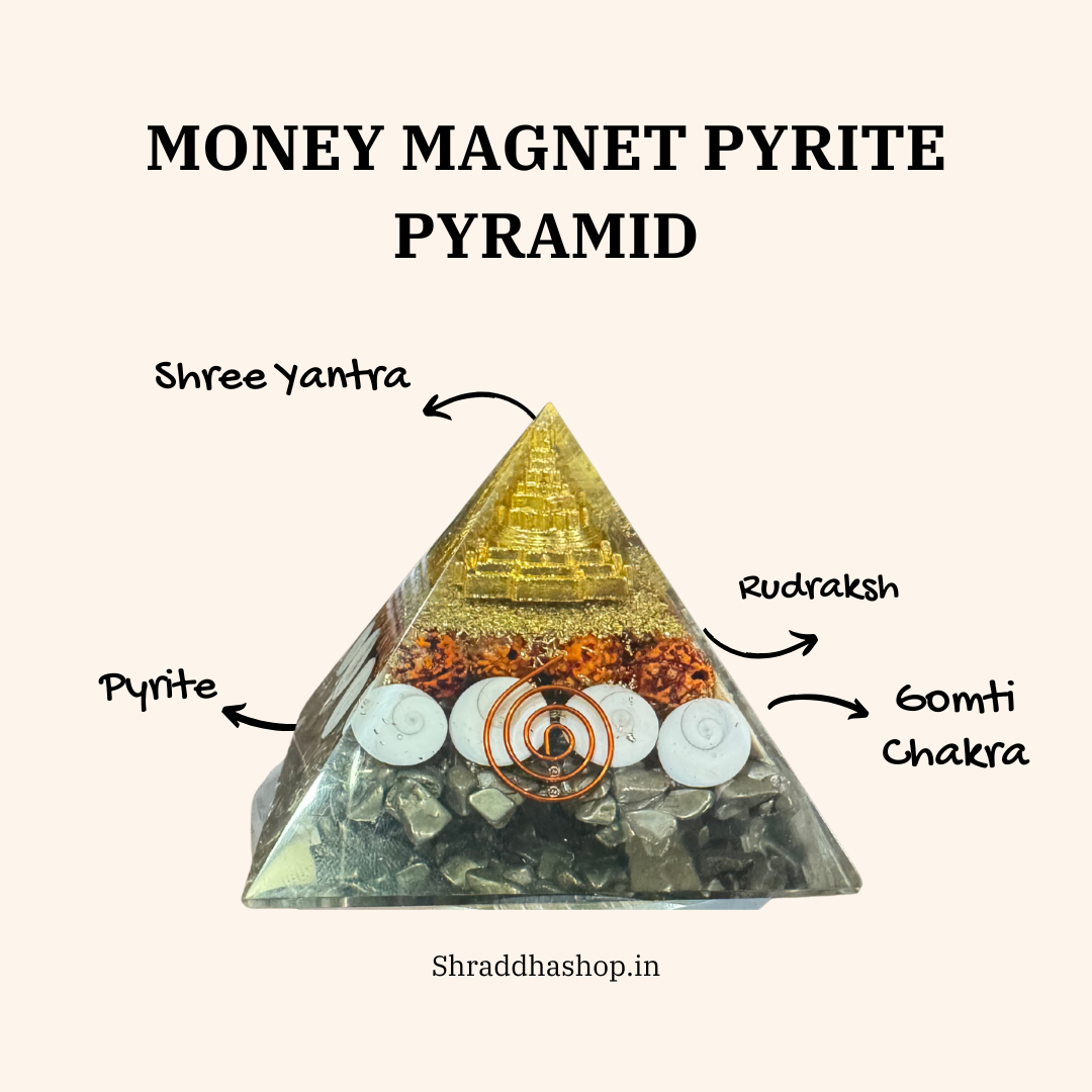 Money Magnet Pyrite Pyramid