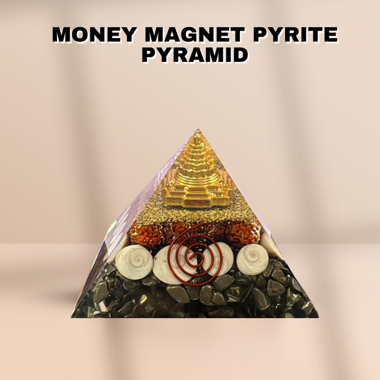 Money Magnet Pyrite Pyramid