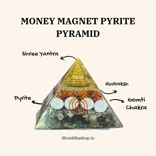 Money Magnet Pyrite Pyramid